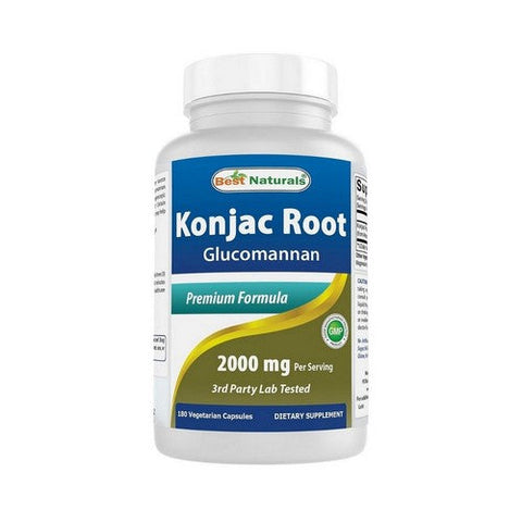 Best Naturals, Konjac Root, 2000 mg, 180 Caps Best Naturals