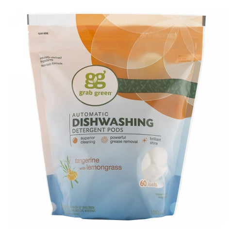Grab Green, Tangerine Dishwasher Pods, 60 Laods Grab Green