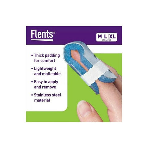 Flents, Finger Splint Two-Sided Medium, 1 Each Flents