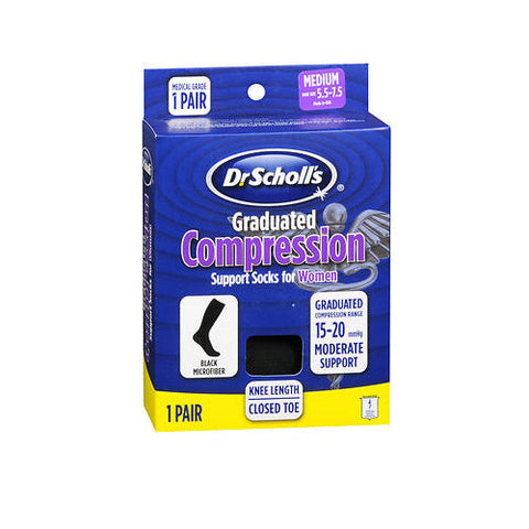 Dr. Scholls, Graduated Compression Socks For Women Black, 1 Each Dr. Scholls