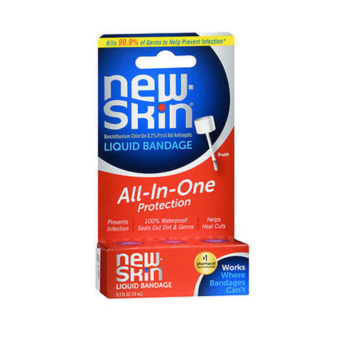 New-Skin, Benzethonium Chloride 0.2% First Aid Antiseptic Liquid Bandage, 0.3 Oz New-Skin