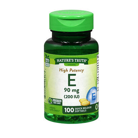 Nature's Truth, Vitamin E Quick Release Softgels, 90 Mg, 100 Caps Nature's Truth