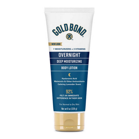 Gold Bond, Overnight Deep Moisturizing Body Lotion Lavender, 8 Oz Gold Bond