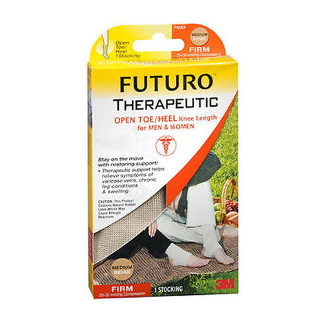 Futuro, Therapeutic Open Toe - Heel Knee Length Stocking For Men & Women, 1 Each Futuro