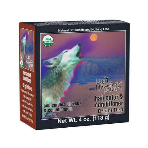 Light Mountain, Natural Hair Color And Conditioner Bright Red, Bright-Red 4 Oz Light Mountain