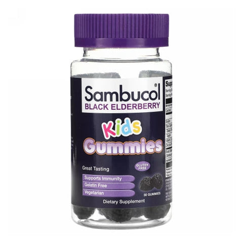Sambucol, Black Elderberry Kids Gummies, 0, 30 Gummies Sambucol