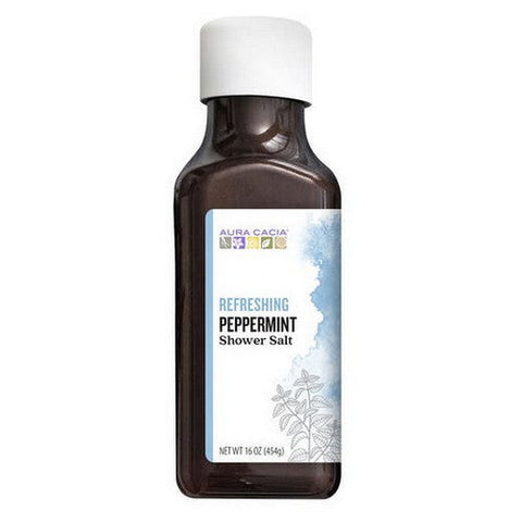 Aura Cacia, Shower Salt, Refreshing Peppermint 16 Oz Aura Cacia