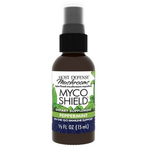 Host Defense, MycoShield Spray Peppermint, 0.5 Fl Oz Host Defense