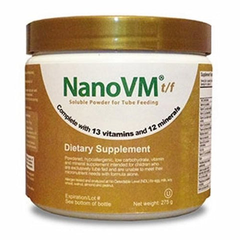 Solace Nutrition, Pediatric Tube Feeding Formula NanoVM  tf 275 Gram Jar Powder Unflavored Ages 1 - 18 Years, 275 Grams Solace Nutrition