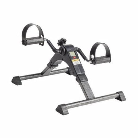 Drive Medical, Pedal Exerciser Drive Portable Adjustable Resistance Levels 13-1/2 X 14-1/2 Inch Black / Silver, Count of 1 Drive Medical