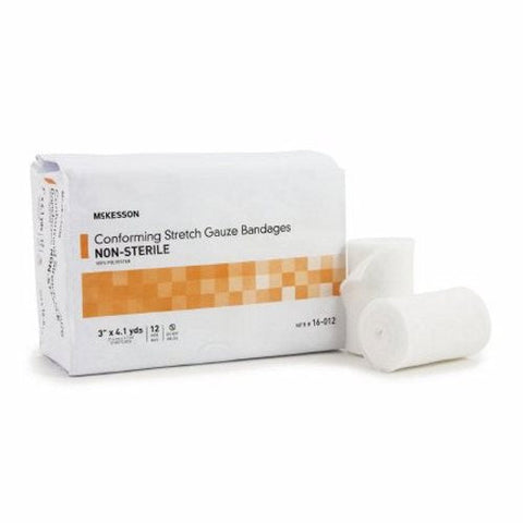 McKesson, Conforming Stretch Gauze Bandages Non Sterile 3 In X 4 1/10 Yards, Case Of 8 McKesson