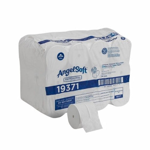 Georgia Pacific, Toilet Tissue Angel Soft  Professional Series Compact White 2-Ply Standard Size Coreless Roll 750 Sh, Count of 36 Georgia Pacific