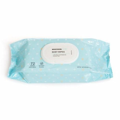 McKesson, Baby Wipe Soft Pack Unscented, Pack Of 72 McKesson