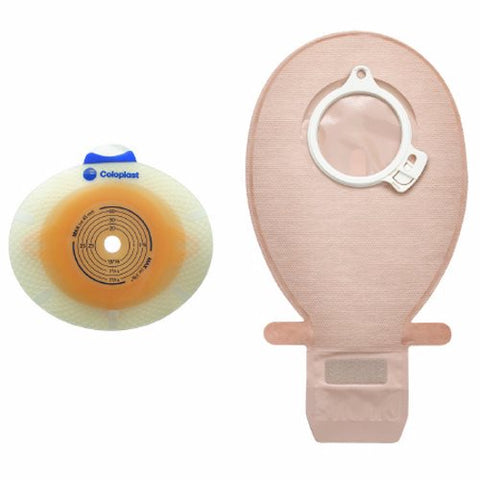 Coloplast, Ostomy Barrier SenSura  Click Pre-Cut, Standard Wear Double Layer Adhesive 1-9/6 Inch Flange Green C, Box Of 5 Coloplast