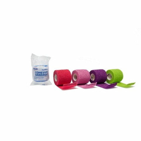 Dukal, Cohesive Bandage Dukal 2 Inch X 5 Yard Standard Compression Self-adherent Closure Assorted Colors No, Box Of 36 Dukal