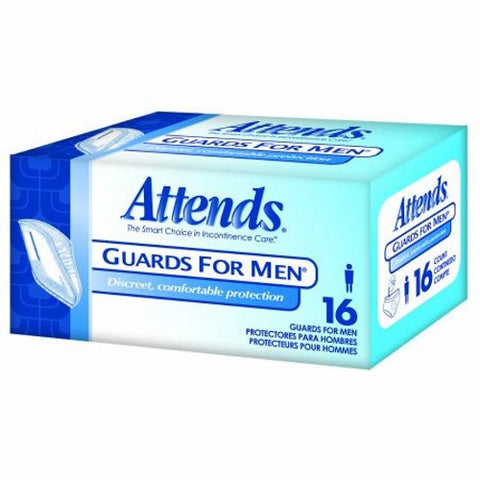 Attends, Guards For Men Incontinence Care One Size, Case Of 4 Attends
