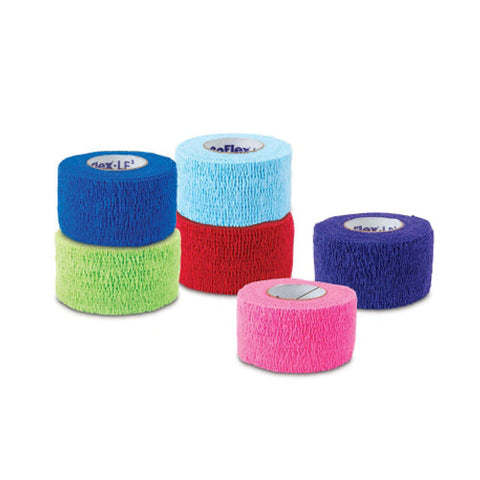 Andover Coated Products, Cohesive Bandage CoFlex Ã‚Â·LF2 2 Inch X 5 Yard Standard Compression Self-adherent Closure Neon Pink /, Count of 36 Andover Coated Products
