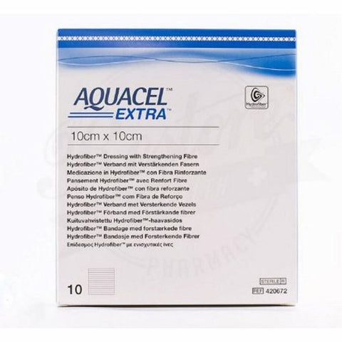 Convatec, Hydrofiber Dressing Aquacel  Extra Hydrofiber (Sodium Carboxymethylcellulose) 2 X 2 Inch, Count of 1 Convatec