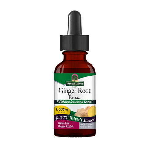 Nature's Answer, Ginger Root Extract Low Alcohol, 1000 Mg, 2 Oz Nature's Answer