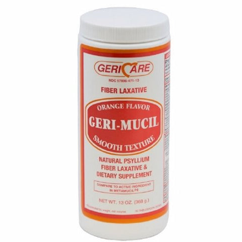 McKesson, Laxative Geri-Care  Orange Flavor Powder 13 oz. 3.4 Gram Strength Psyllium Husk, 13 Oz McKesson