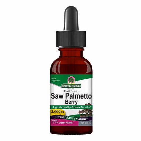 Nature's Answer, Saw Palmetto Berries Low Alcohol, 2000 Mg, 2 Oz Nature's Answer