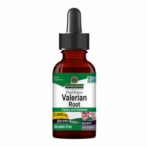 Nature's Answer, Valerian Root Liquid Extract Alcohol Free, 1000 Mg, 2 Oz Nature's Answer