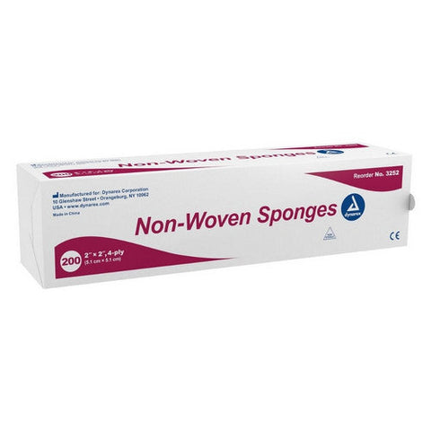 Dynarex, NonWoven Sponge, Case Of 20 Dynarex