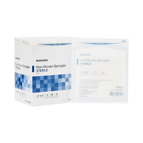 McKesson, Nonwoven Sponge 4 X 4 Inch 6-Ply Sterile 16-4246, 1 Pack McKesson