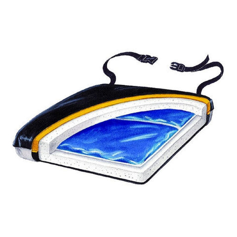 Skil-Care, Seat Cushion Econo-Gel 18 W X 16 D X 2 H Inch Foam / Gel, 1 Each Skil-Care