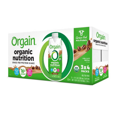 Orgain, Oral Supplement Orgain  Organic Nutritional Shake Iced Café Mocha Flavor 14 oz. Container Carton Rea, Count of 12 Orgain