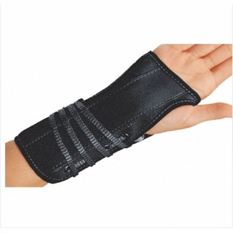 DJO, Wrist Splint Cinch-Lock Suede / Flannel Left Hand Black Small, Count of 1 DJO