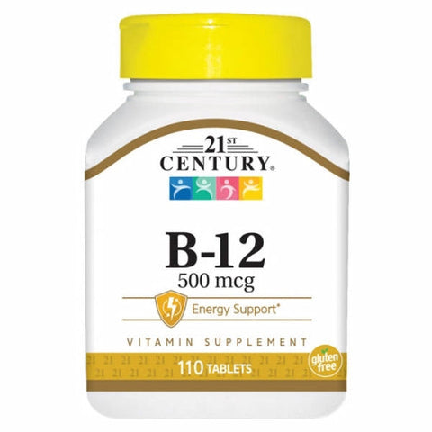 21st Century, Vitamin B-12, 500mcg, 110 Tabs 21st Century