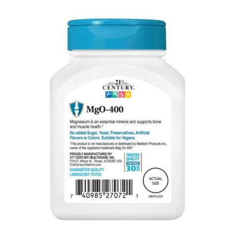 21st Century, Magnesium Oxide, 400 mg, 90 Tabs 21st Century