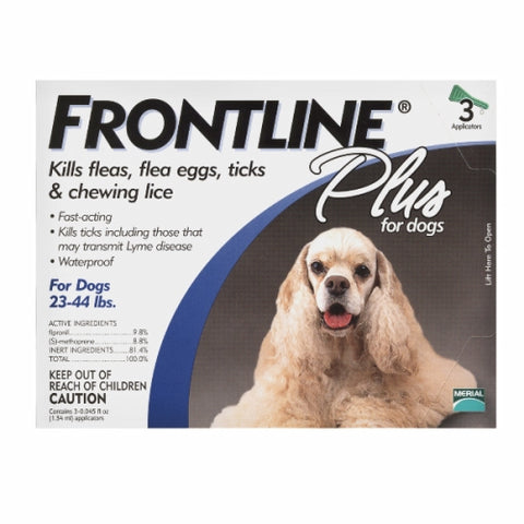 Frontline Plus for Dogs For Dogs 23-44 lbs 3 Count by Frontline Plus