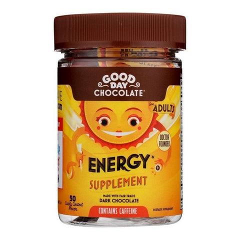 Good Day Chocolate, Adults Energy Supplement, 50 Piece Good Day Chocolate