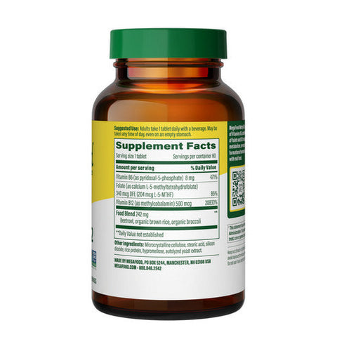 MegaFood, Methyl B12, 60 Tabs MegaFood