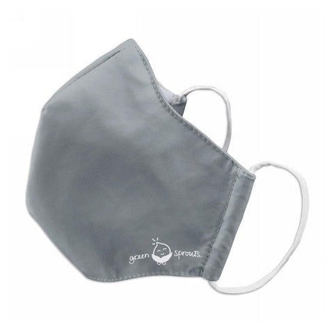 Green Sprouts, Reusable Adult Face Mask Medium Gray, 1 Count Green Sprouts