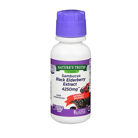 Sundance, Sambacus Black Elderberry Extract, 4250 mg, 8 Oz Sundance