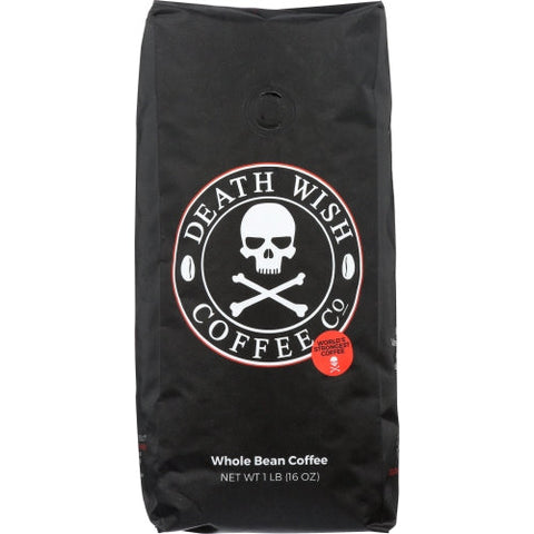 Death Wish Coffee, Coffee Whl Bn 16Oz Bg, 1 Lb(Case Of 6) Death Wish Coffee
