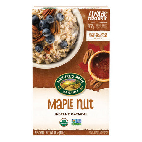 Natures Path, Organic Maple Nut Instant Oatmeal, 14 Oz(Case Of 6) Natures Path