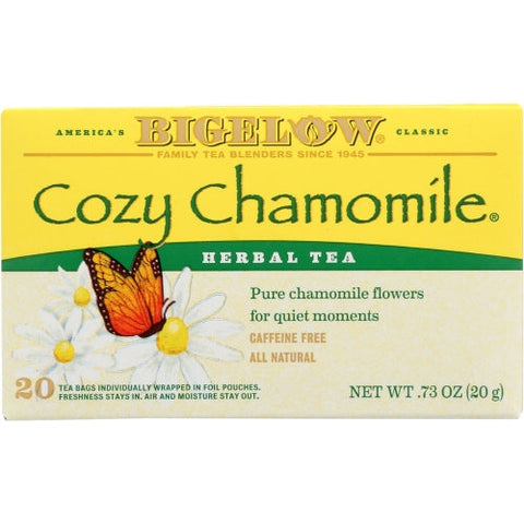 Bigelow, Cozy Chamomile Herbal Tea, 20 Bags (Case of 6) Bigelow
