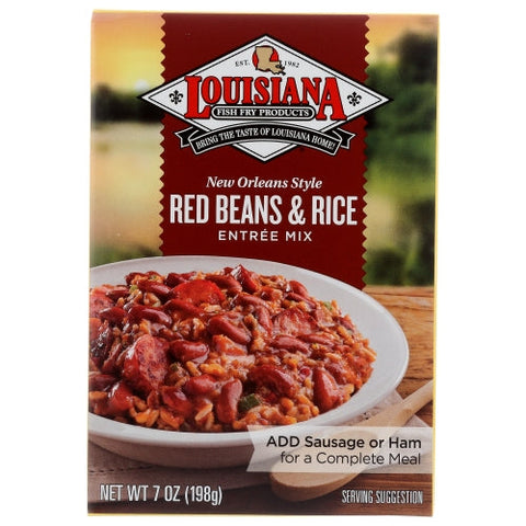 Louisiana Fish Fry, Mix Red Beans And Rice, 7 Oz(Case Of 6) Louisiana Fish Fry