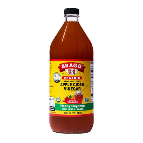 Bragg, Organic Apple Cider Vinegar Honey Cayenne Wellness Cleanse, 32 Oz(Case Of 12) Bragg