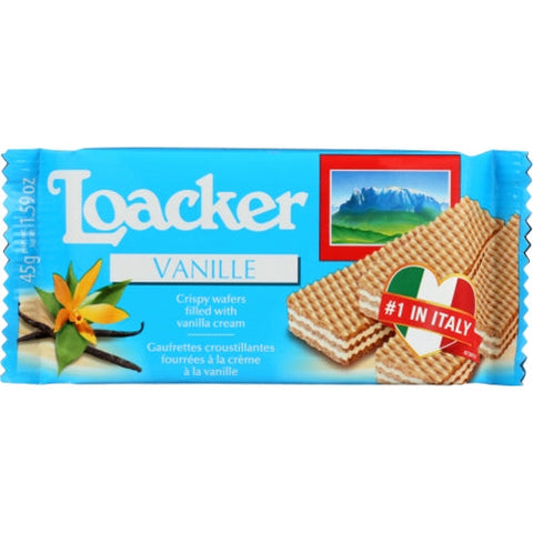 Loacker, Wafer Clsc Vnlla 45G, 1.59 Oz(Case Of 12) Loacker