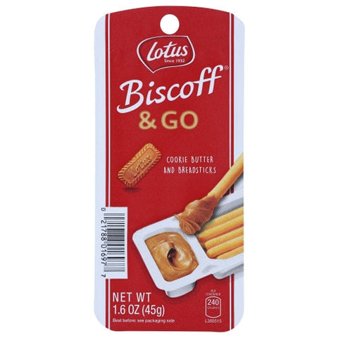Biscoff, Cookie Buttr Biscoff N Go, 1.6 Oz(Case Of 8) Biscoff