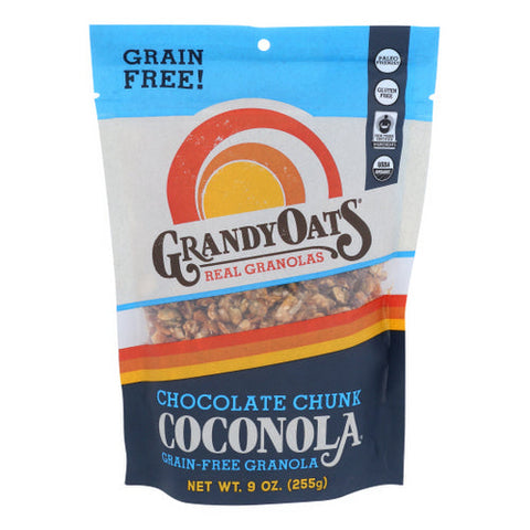 Grandy Oats, Organic Granola  Chocolate Chunk Coconola, 9 Oz(Case Of 6) Grandy Oats