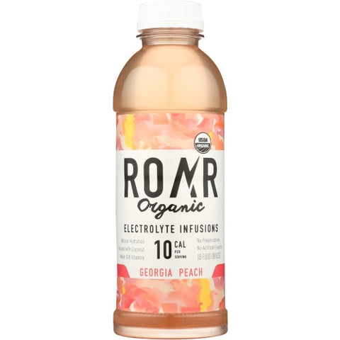 Roar Beverages, Bev Georgia Peach, Case of 12 X 18 Oz Roar Beverages
