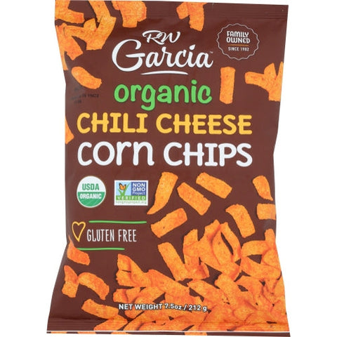 Rw Garcia, Chip Corn Chili Cheese Or, Case of 12 X 7.5 Oz Rw Garcia