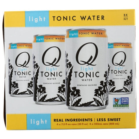 Q Tonic, Water Tonic Light 4Pk, Case of 6 X 30 Oz Q Tonic