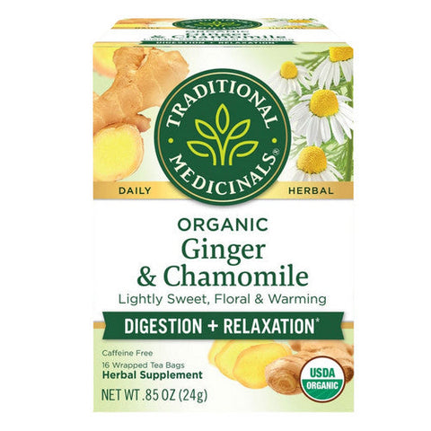 Traditional Medicinals, Organic Golden Ginger Digest Tea, 16 Bags Traditional Medicinals